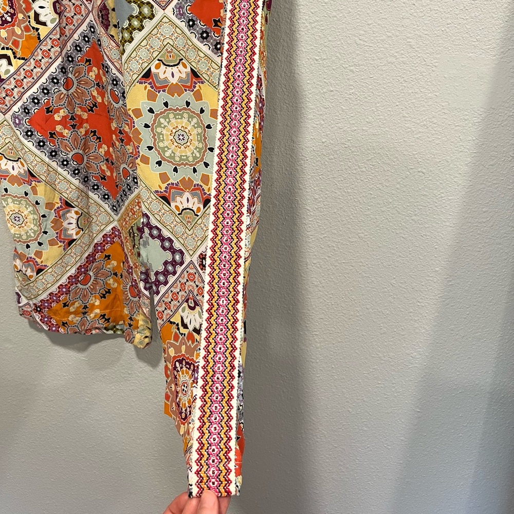 Johnny Was Jade Lucero silk wide leg crop pants - Picture 5 of 7